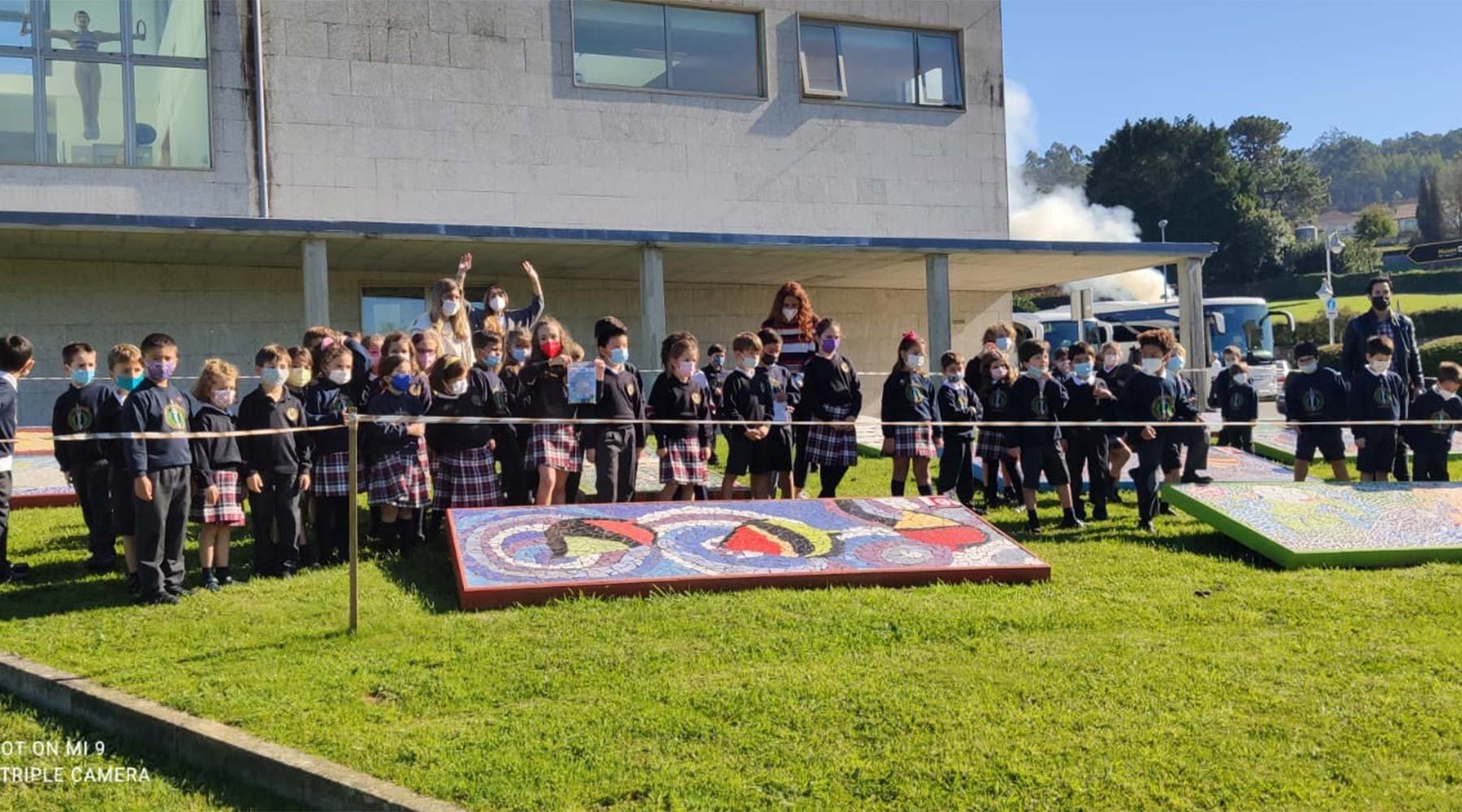 Inícianse as visitas guiadas escolares (20021-22) cun grupo numeroso de A Coruña