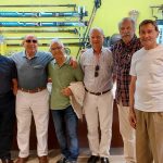 Ricardo Pérez y Verdes posa en el Museo MELGA con 5 amigos de su juventud con los que compartió escuela
