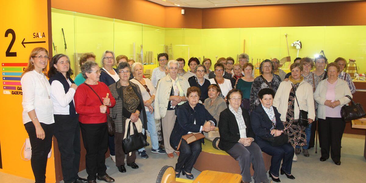 Visita al Melga del Curso de Alfabetización y Memoria de Concello A Laracha