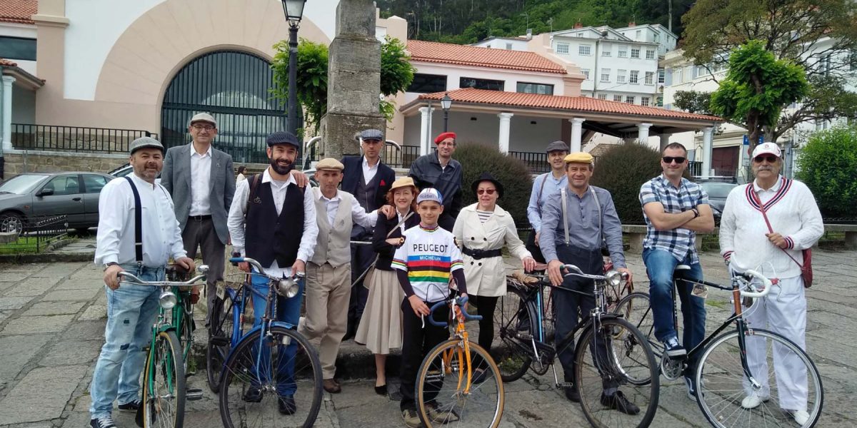 El Melga en ruta de biciclásicas de Pontedeume (A Coruña)