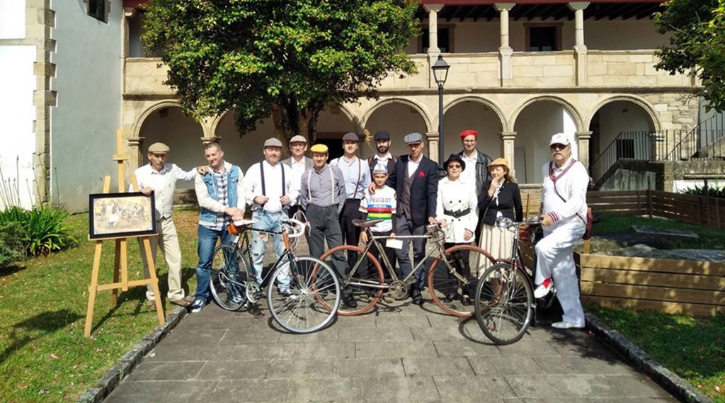 El Melga en ruta de biciclásicas de Pontedeume (A Coruña)