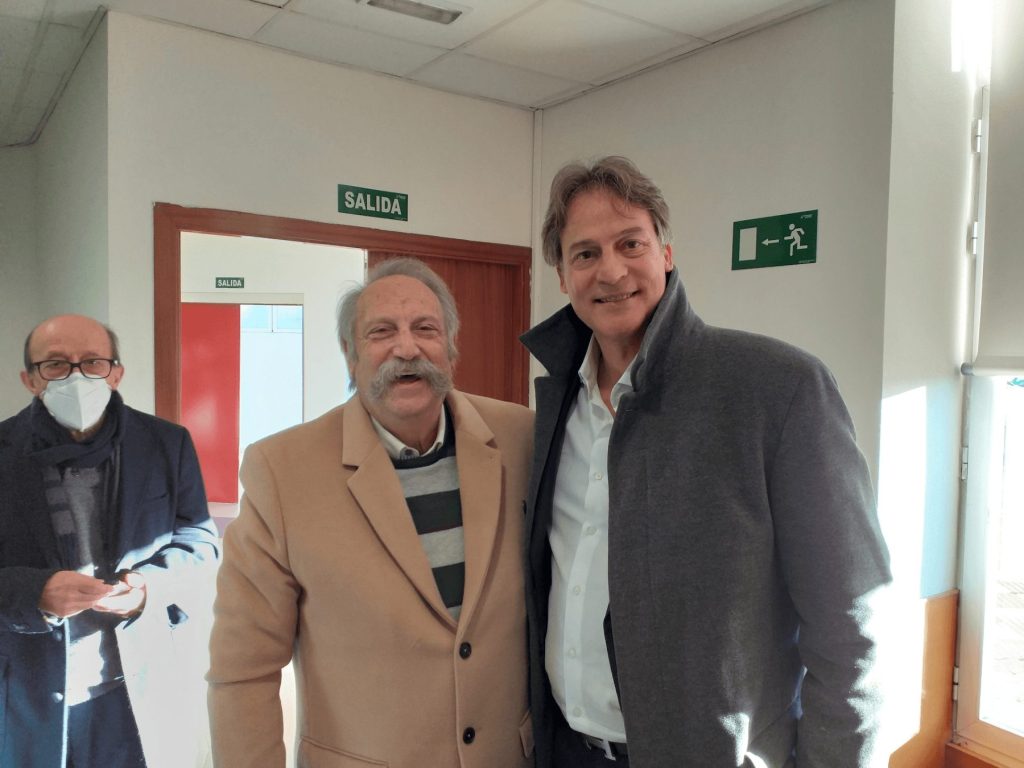 Ricardo Pérez y Verdes Museo Melga y Rafa Pascual posando