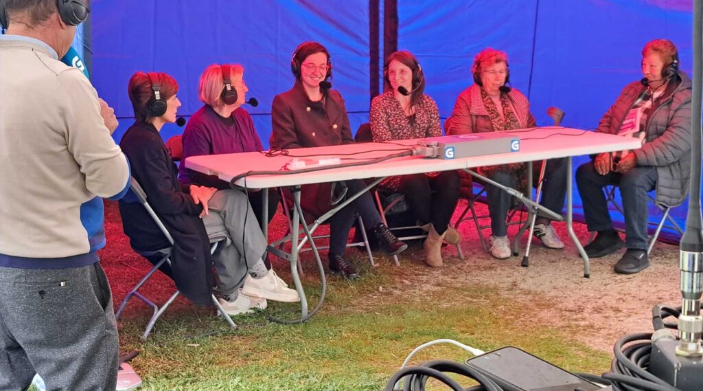 O Melga presente na gravación dun programa da Radio Galega en Castañeda de Avia (Ourense)